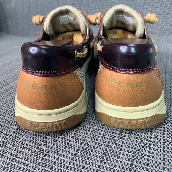Sperry Top-Sider Womens Size 12M Angel fish Brown Leather Boat Shoes - Picture 3 of 7